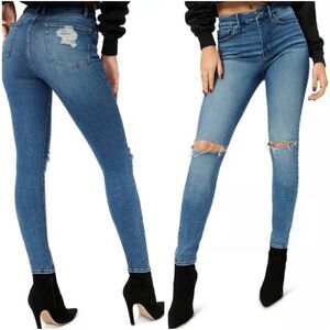 Good American $159 Good Legs Skinny Jeans Blue785 Distressed Women’s 10 / 30 NEW